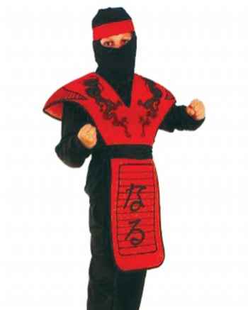 Детский карнавальный костюм Ниндзя Дракона красный, на 4-6, 7-10, 11-14 лет, фирмы Snowmen артикул Е3390