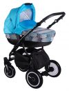 Детская коляска для новорожденных Lonex Speedy V LIGHT VOGUE, 2 в 1,  коляска зима-лето, на поворотных колесах,  для детей от рождения до 3 лет, вес шасси с люлькой 13 кг