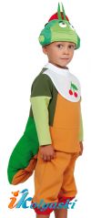 Детский карнавальный костюм гусеницы Вупсень из мультсериала Лунтик.