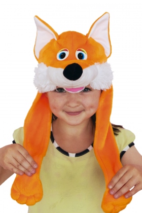 Детские шапки для девочек из лисы