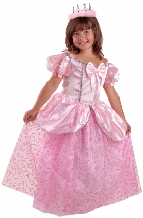 Детский карнавальный костюм Королевы, розовое платье, серия Карнавалия, производитель Остров игрушки. на рость 122 и 132 см