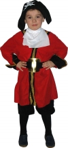 Детский карнавальный костюм пирата капитана Хука, костюм вельможи, 2 в 1 на 4-6 лет (рост 110-120 см), на  7-10 лет (рост 120-130 см), на 11-14 лет (рост 130-140 см), фирмы Snowmen артикул Е40299. 