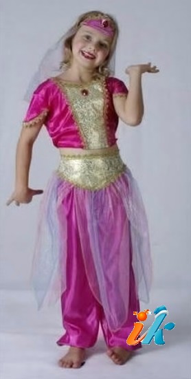 Детский карнавальный костюм Восточная танцовщица, Костюм Восточная красавица, костюм Восточной красавицы, размер М на 7-10 лет, артикул  881225-M, код 165543, фирма Лапландия