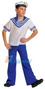 Костюм Морячок, детский костюм моряка для мальчика, детский военный костюм матроса, размер XL, на 11-12 лет, рост 140-146 см