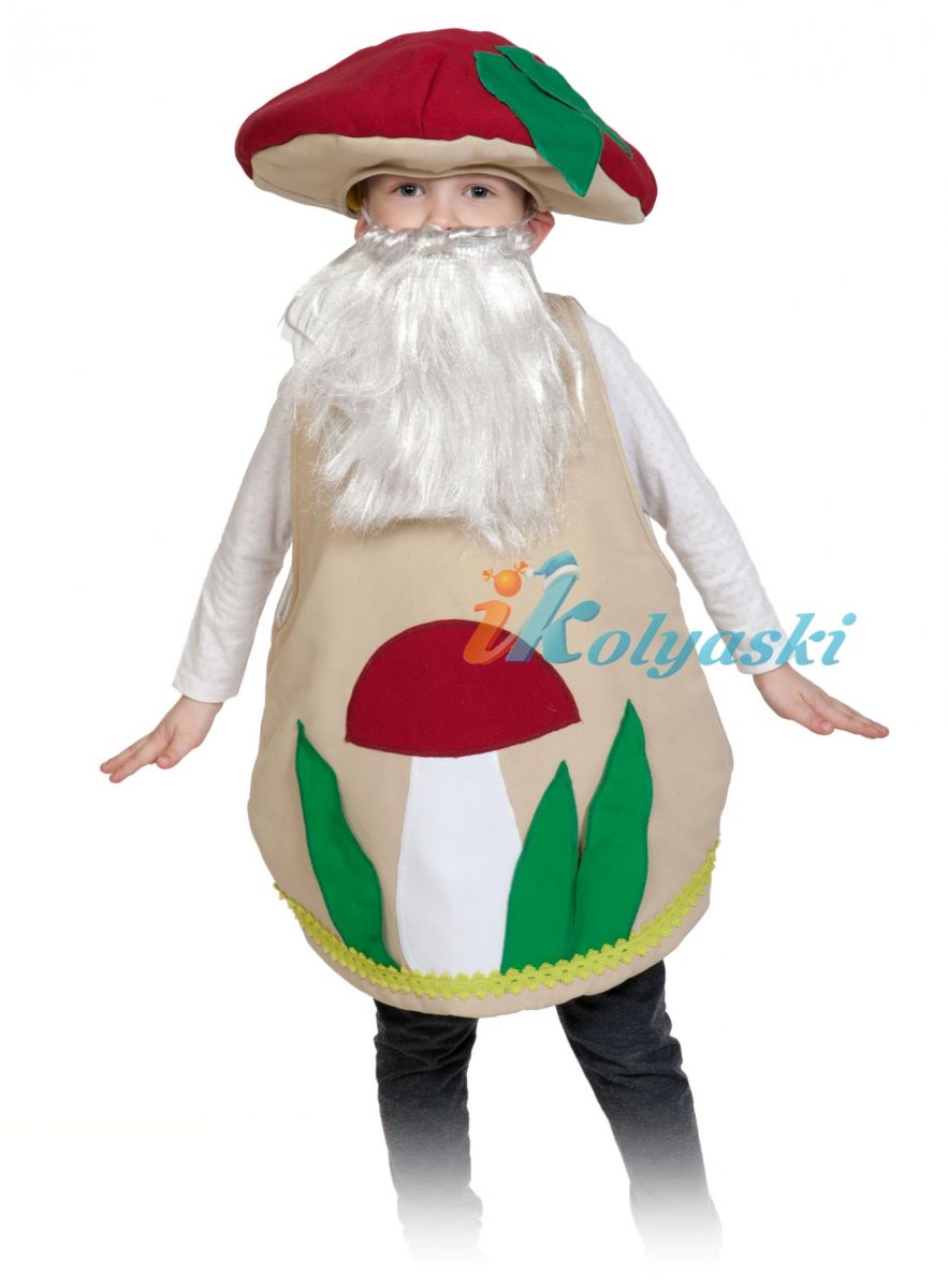 Костюм Грибочек шапка Мухомор, детский карнавальный костюм гриба, грибочка, Лапландия