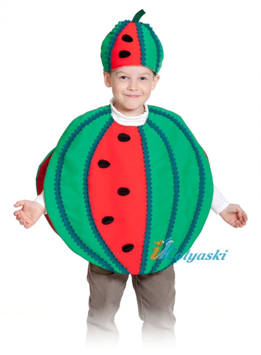 Карнавальный костюм Овощи и фрукты для мальчиков и девочек.