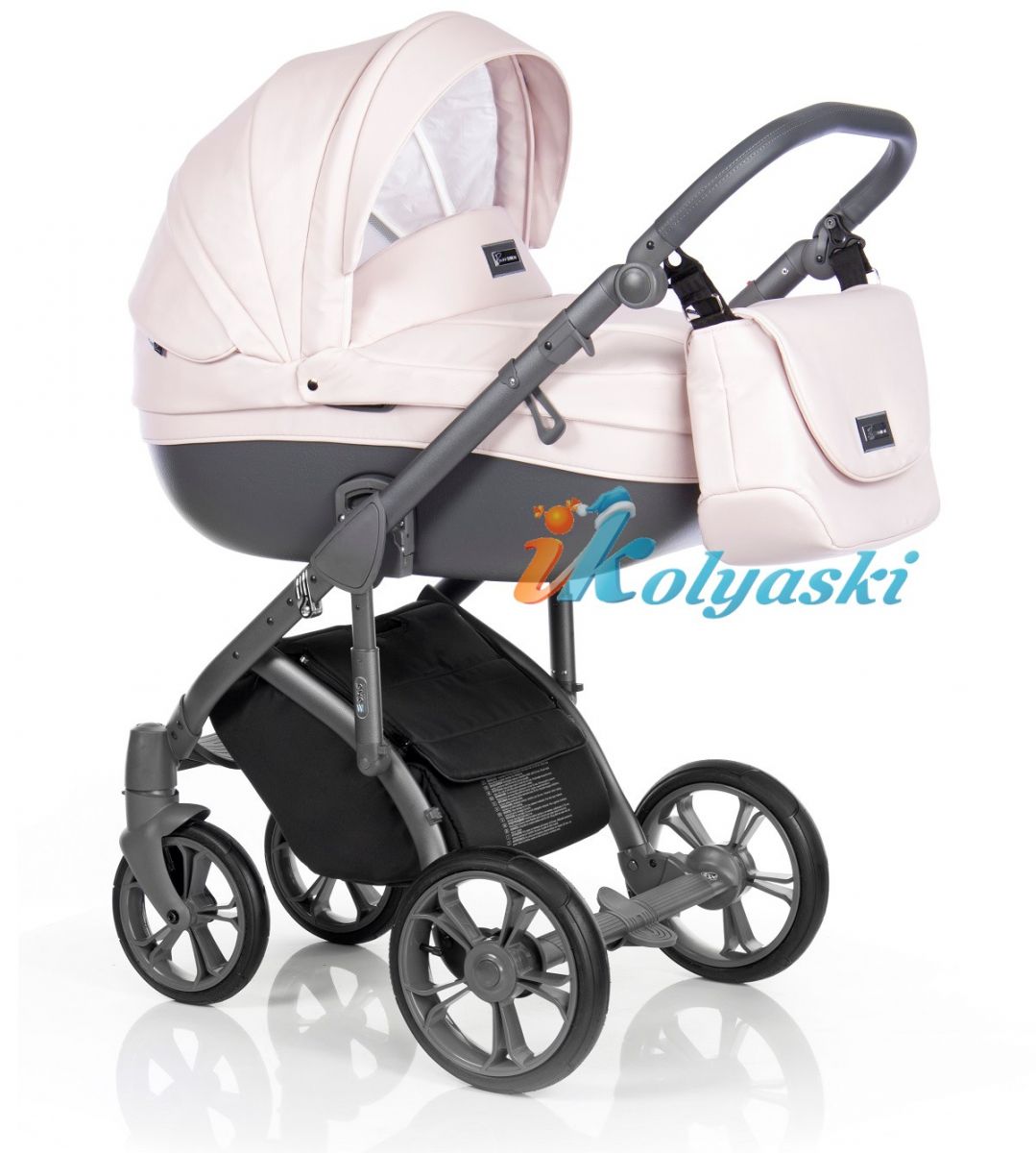 Roan Bass Soft Romantic Pink NEW Eco-Leather коляска для новорожденных новинка