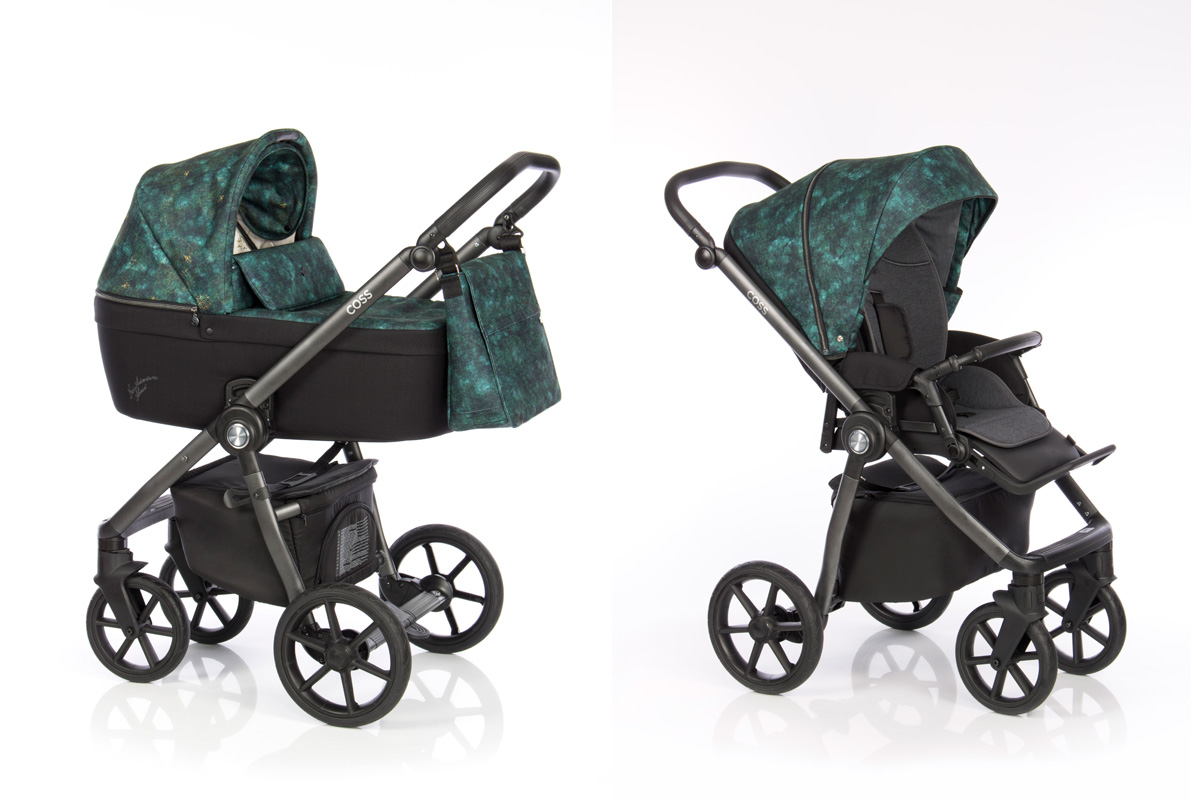 Roan Coss коляска для новорожденных 2 в 1 с компактной складной рамой новинка 2019 , цвет New Adventures