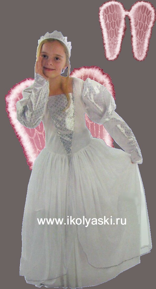 карнавальный костюм нарядное платье для девочки ангел