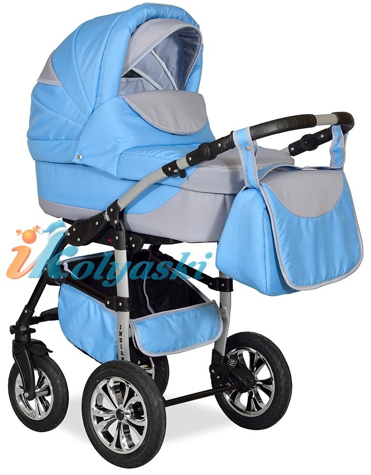 Детская Коляска 3 в 1, коляска для новорожденных, модульная коляска с автокреслом INDIANA '17 F 3 в 1 , фирма Smile Line, Польша. Цвет IN 30
