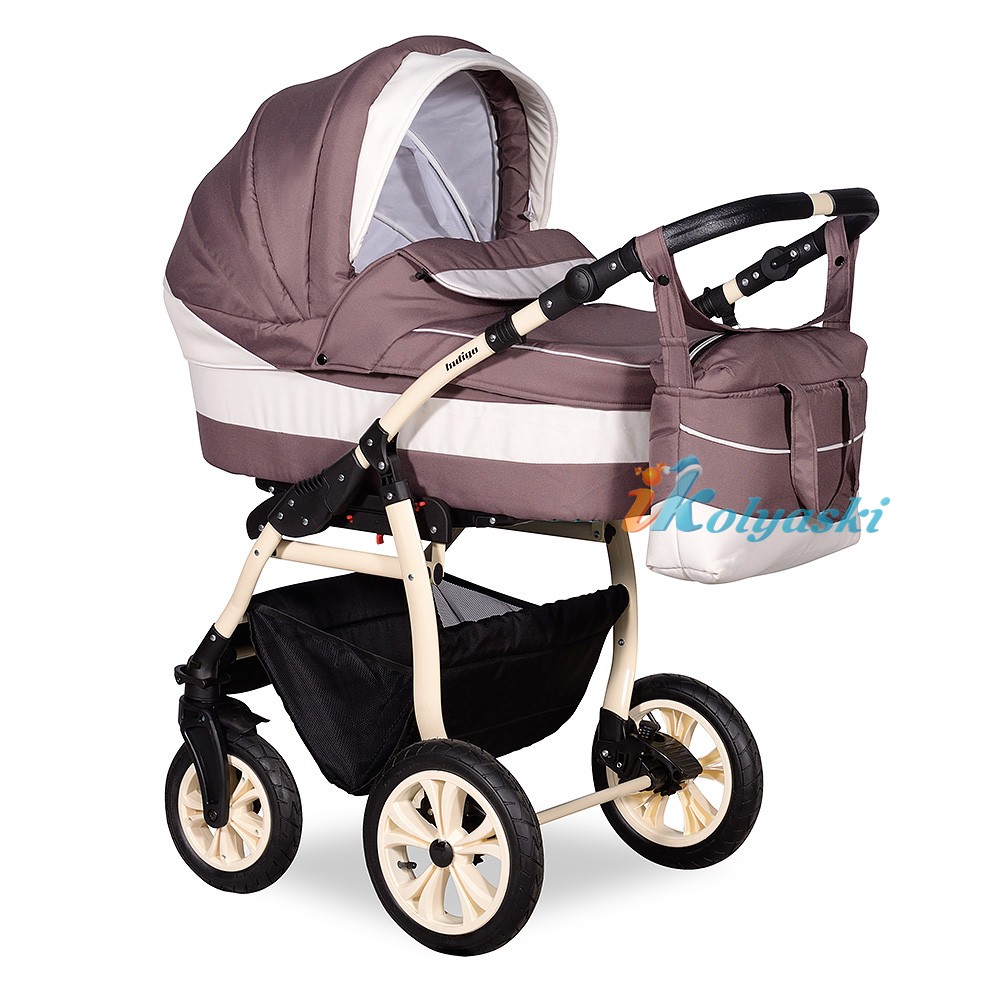Детская Коляска 3 в 1, коляска для новорожденных, модульная коляска с автокреслом SYDNEY '17 F 3 в 1, фирма Indigo, цвет 20