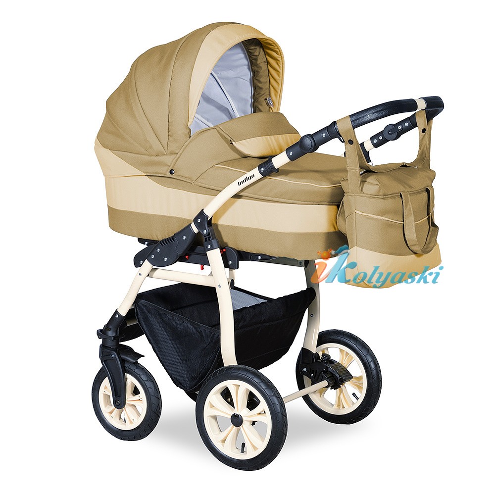 Детская Коляска 3 в 1, коляска для новорожденных, модульная коляска с автокреслом SYDNEY '17 F 3 в 1, фирма Indigo, цвет 22