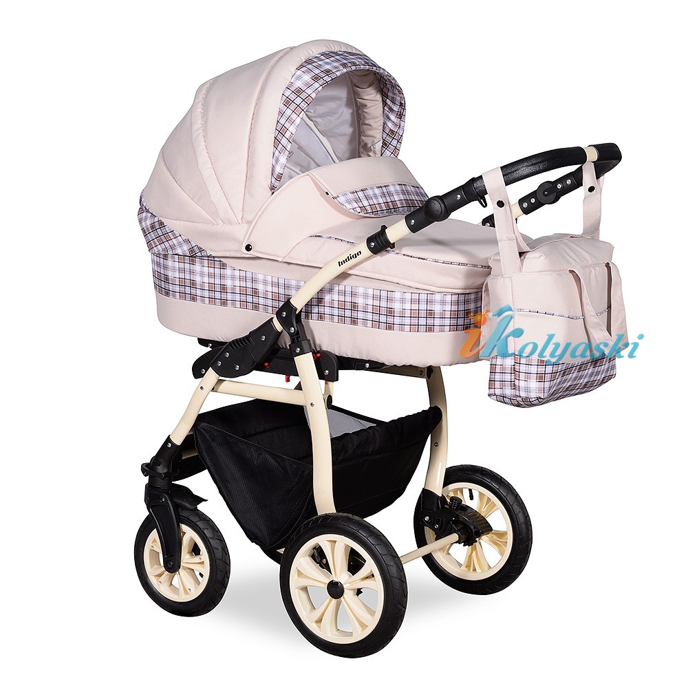 Детская Коляска 3 в 1, коляска для новорожденных, модульная коляска с автокреслом SYDNEY '17 F 3 в 1, фирма Indigo, цвет 27