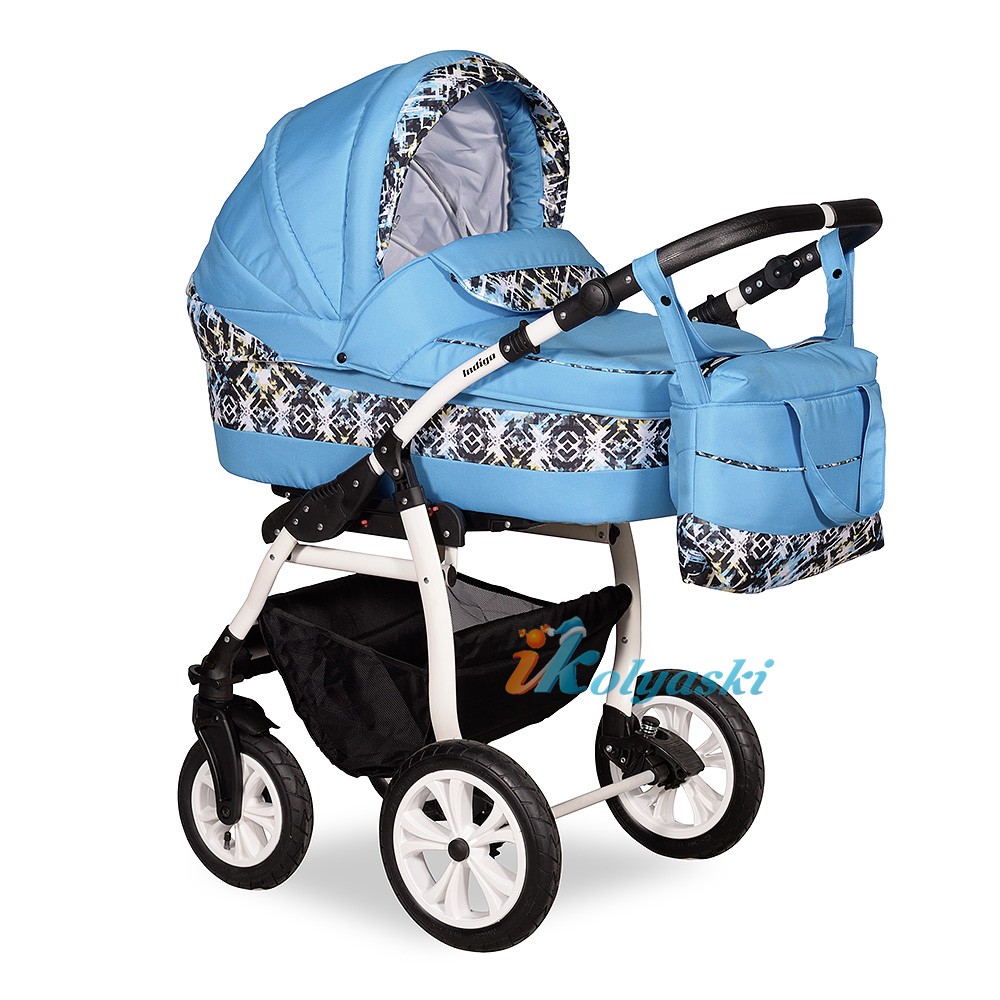 Детская Коляска 3 в 1, коляска для новорожденных, модульная коляска с автокреслом SYDNEY '17 F 3 в 1, фирма Indigo, цвет 30