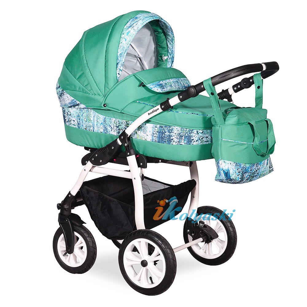 Детская Коляска 3 в 1, коляска для новорожденных, модульная коляска с автокреслом SYDNEY '17 F 3 в 1, фирма Indigo, цвет 33