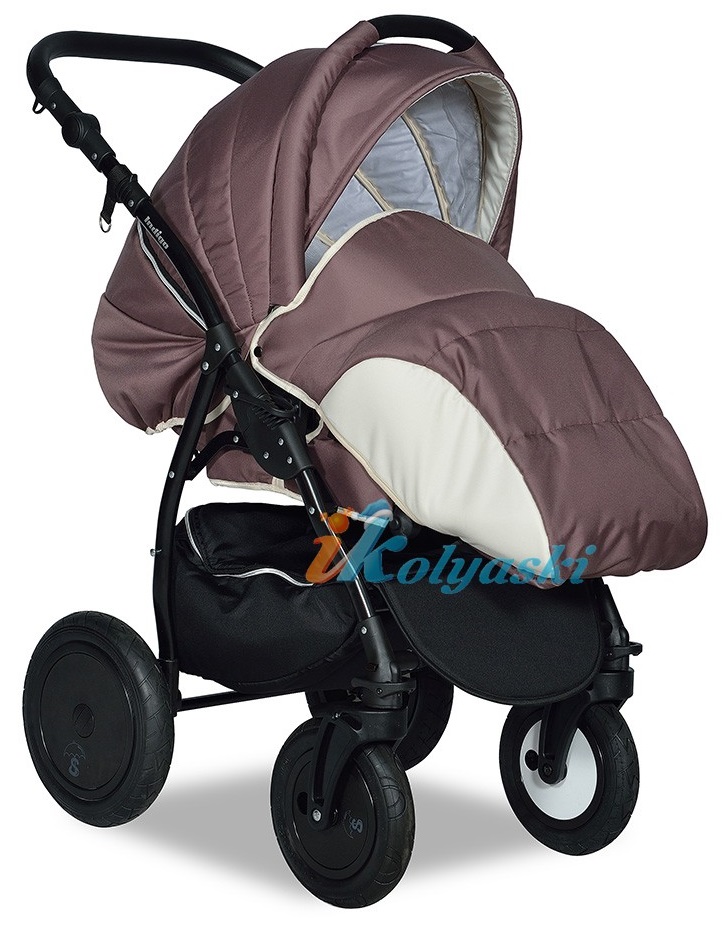 Детская коляска для новорожденных 3 в 1 на поворотных колесах Slaro Indigo F - Сларо Индиго, коляска с автокреслом, цвет 18