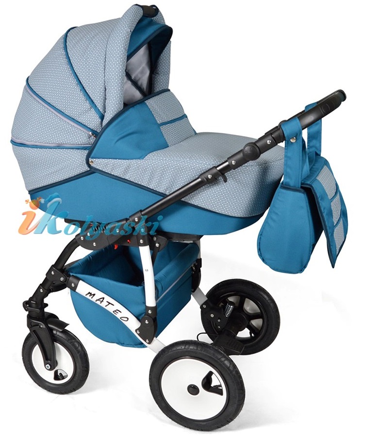 Детская модульная коляска для новорожденных Alis Mateo 17 F 3 в 1 с автокреслом-переноской, коляска 3в1 Элис Матео, цвет МА 21