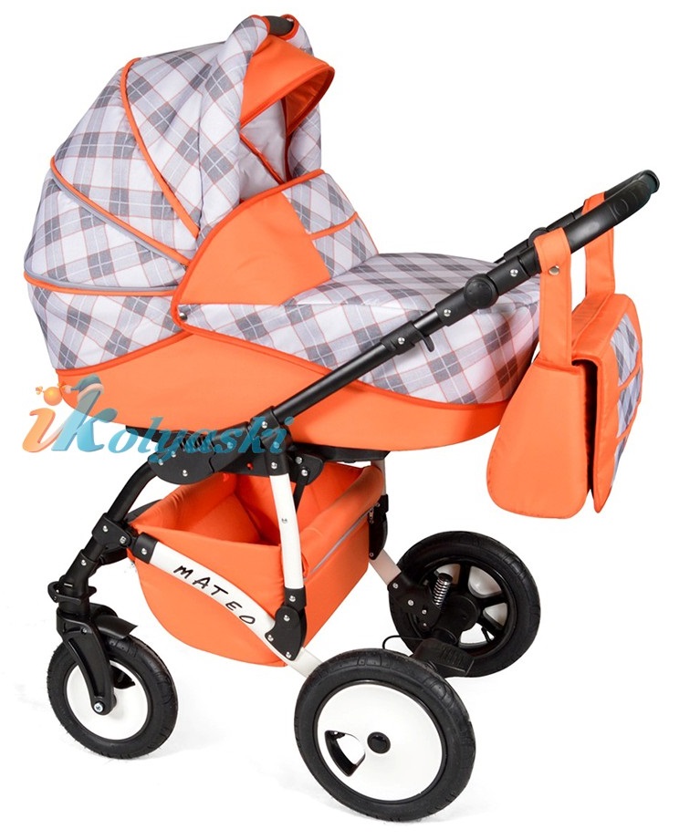 Детская модульная коляска для новорожденных Alis Mateo 17 F 3 в 1 с автокреслом-переноской, коляска 3в1 Элис Матео, цвет МА 28