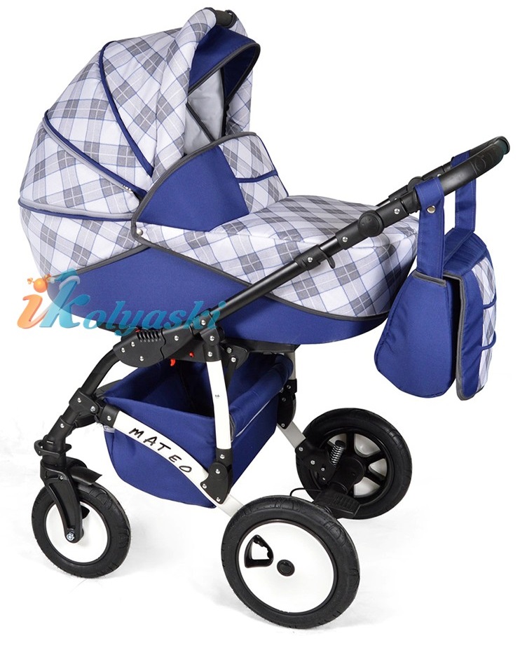 Детская модульная коляска для новорожденных Alis Mateo 17 F 3 в 1 с автокреслом-переноской, коляска 3в1 Элис Матео, цвет МА 29