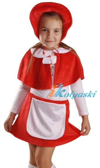 костюм красной шапочки, Детский карнавальный костюм из искусственного меха Красная Шапочка, купить костюм красной шапочки, костюм красной шапочки фото,  новогодние карнавальные костюмы, маскарадные костюмы, детские карнавальные костюмы