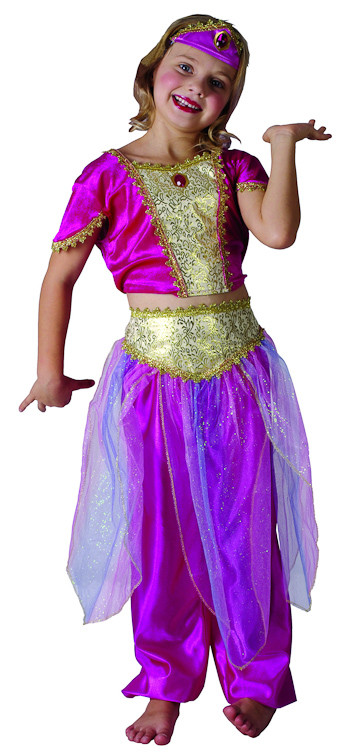 Детский карнавальный костюм Танцовщицы, костюм Восточная красавица,  на 4-6 лет, рост 110-120 см, артикул Е93166, фирма Snowmen