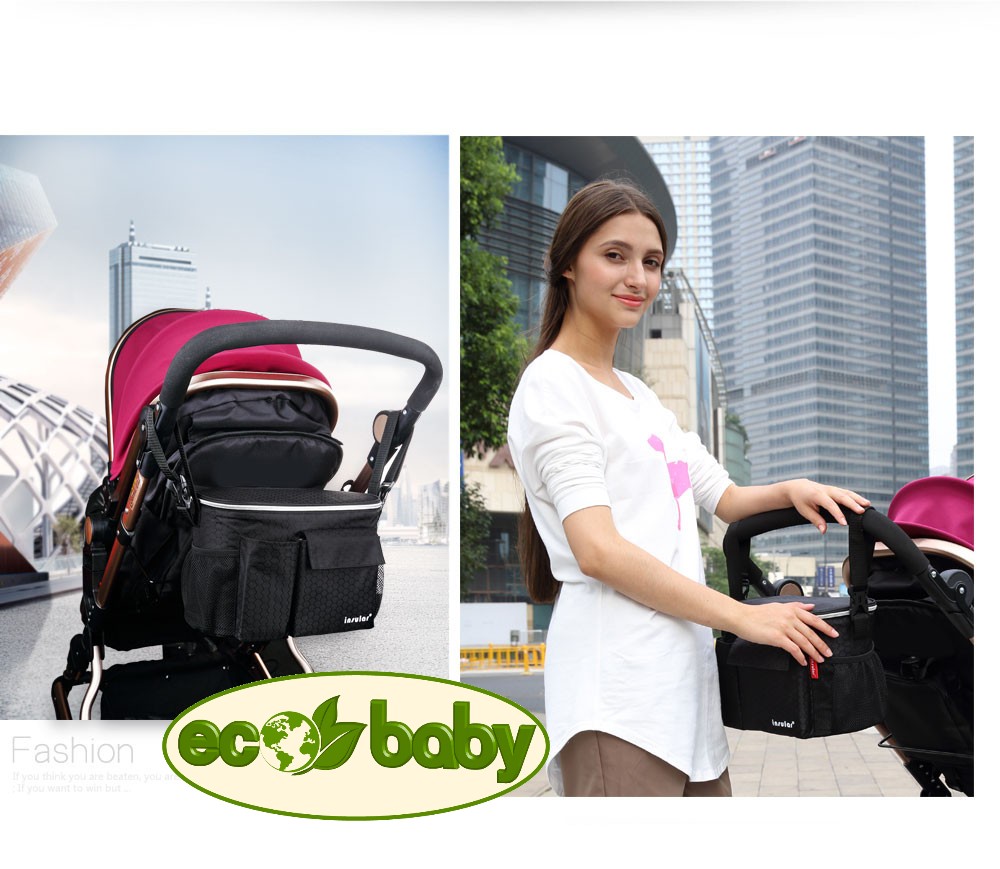 Термо сумка для детской коляски, сумка для мамы на коляску Ecobaby, модель Insular, артикул ЕС-002, купить термо сумку на коляску, термосумка на коляску, купить термосумку на коляску, сумка холодильник