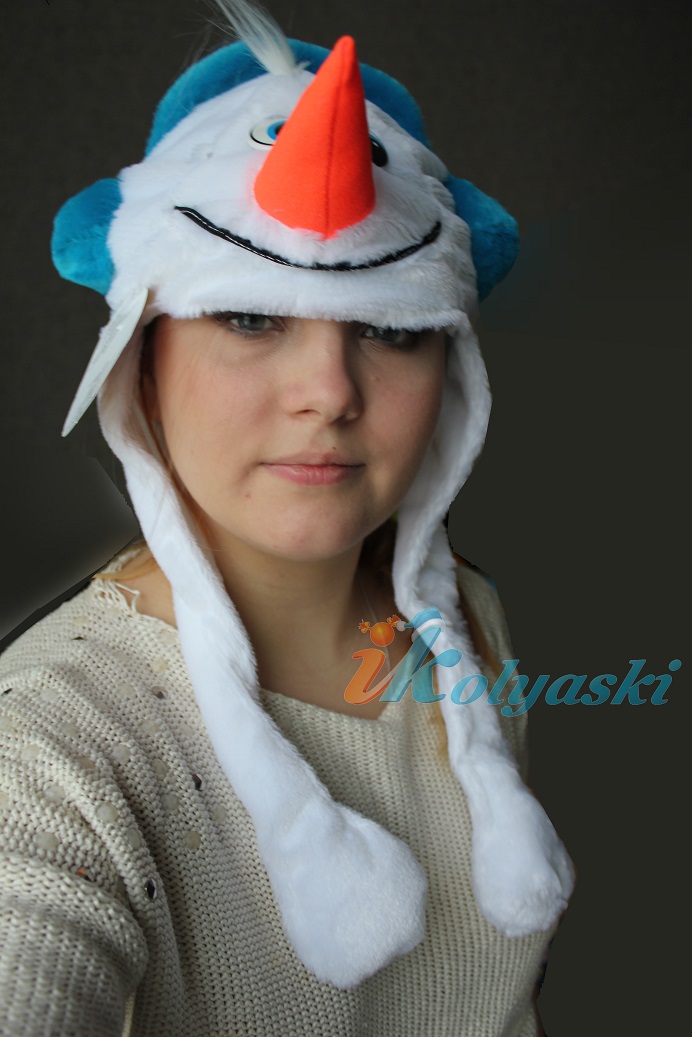 Карнавальная шапка с шарфом Веселый Снеговик, 58-60 см (Koopman)
