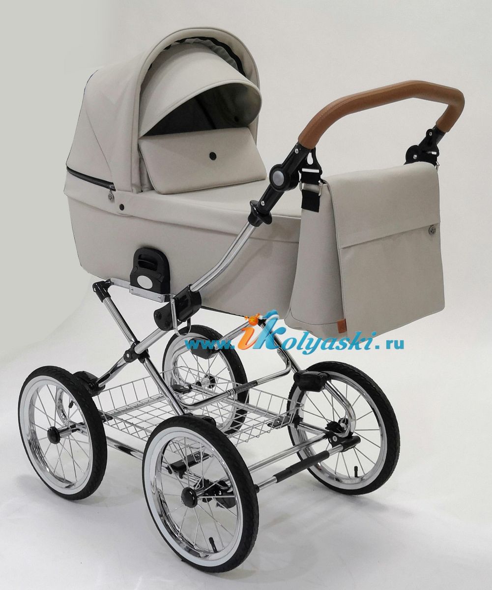 Roan Coss Classic коляска для новорожденных 3 в 1 на больших колесах новые цвета 2020 - купить в интернет-магазине Иколяски в Москве с доставкой по РФ - цвет Island Stone