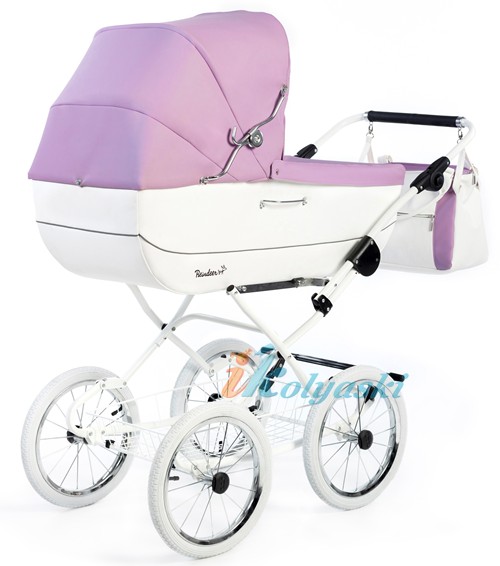 Классическая коляска люлька для новорождённых Reindeer Vintage 1 в 1