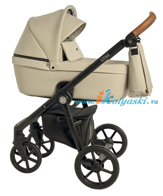Roan Coss коляска для новорожденных 2 в 1 новые цвета 2020 - купить в интернет-магазине Иколяски в Москве с доставкой по РФ - цвет Island Stone экокожа