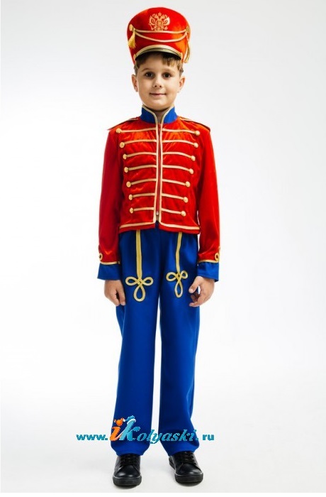 Костюм Гусара для мальчика НОВЫЙ, костюм Стойкого оловянного солдатика, размер S, рост 116-122 см, на 4-6 лет купить в интернет-магазине Иколяски в Москве с доставкой