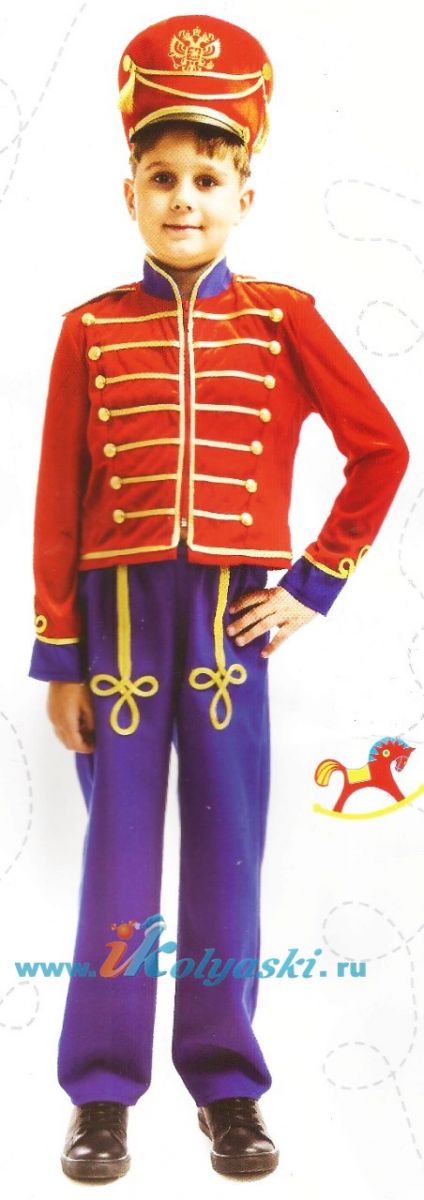 Костюм Гусара для мальчика НОВЫЙ, костюм Стойкого оловянного солдатика, размер М, рост 128-134 см, на 7-8 лет купить в интернет-магазине Иколяски в Москве с доставкой