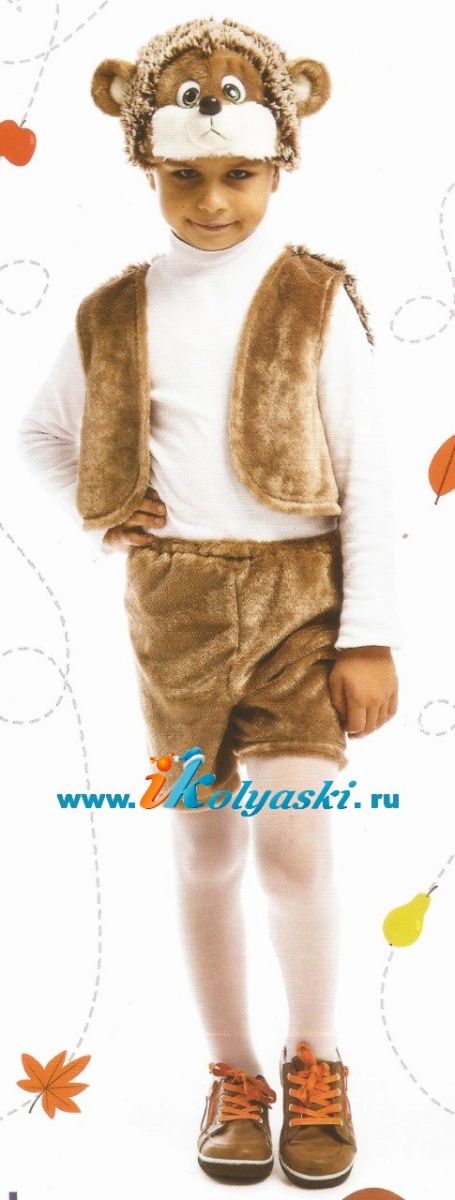 Карнавальный костюм Ежик, рост 104-116 см фото