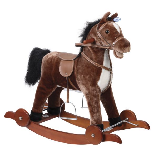Деревянная модель-раскраска для детей UGears 4Kids Лошадка-качалка (Horse Swing) купить