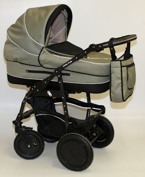 Коляска для новорожденных Little Trek LUXE коллекция НОВАЯ, шасси NEO ALU, коляска на передних поворотных колесах