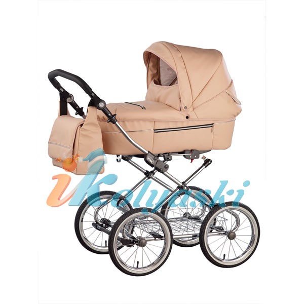Расцветка R3, бежевая. Детская коляска для новорожденных Roan Rialto Luxe, коляска 2 в 1, коляска зима-лето, коляска люлька с прогулочной